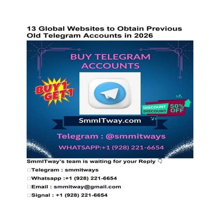 13 Global Websites to Obtain Previous Old Telegram Accounts in 2026.docx