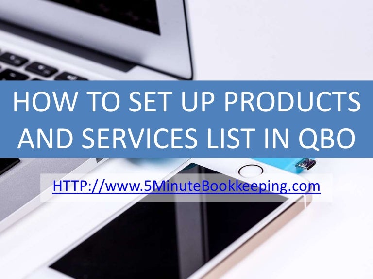 How to Set Up Products and Services List in QBO