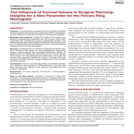 13 influence of corneal volume