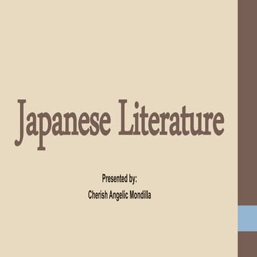 Japanese Literature