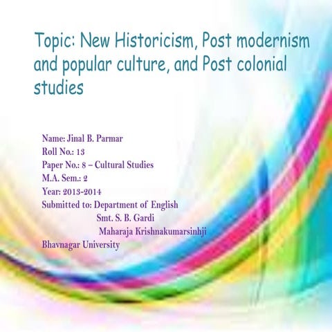 paper no-8 cultural study "new historicism 