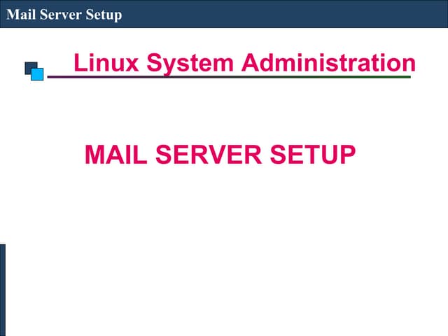 Mail server setup