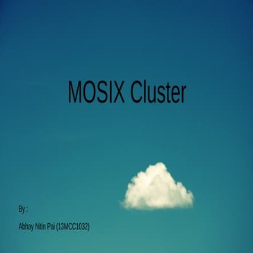 Mosix Cluster