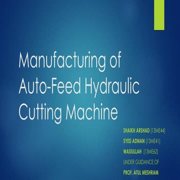 Hydraulic sheet metal cutting machine