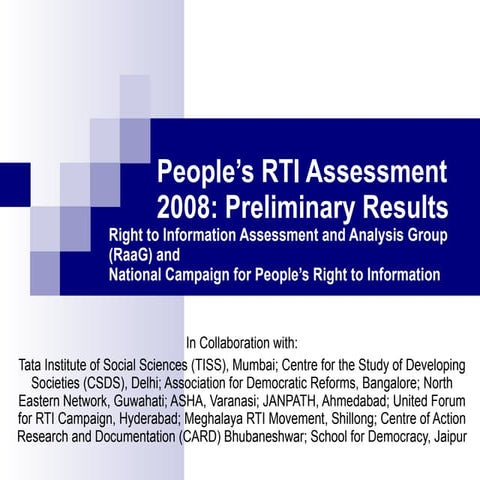 Right To Information Rti Case Studies Pptx