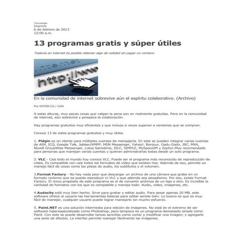 Descargar Programas Gratis | PDF