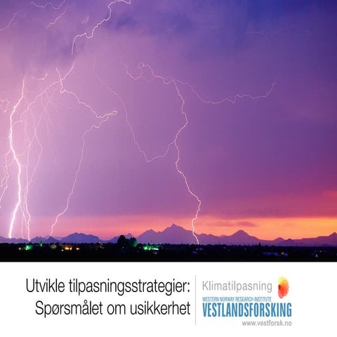 Prosessfase 2  Utvikle tilpasningsstrategier  spørsmålet om usikkerhet 