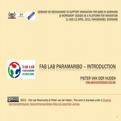 Fab Lab Paramaribo - introduction