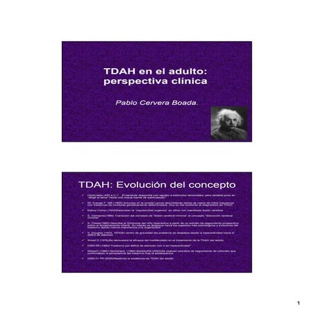 TDAH en el adulto: perspectiva clínica