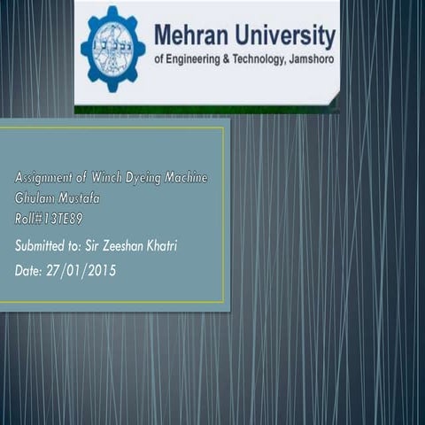 Winch Dyeing Machine