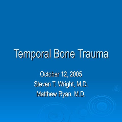 13 temporal bone trauma