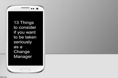 Change Management 13 things to consider