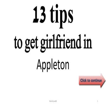13 tips to get girlfriend in appleton