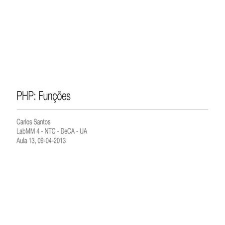LabMM4 (T13 - 12/13) - Funções