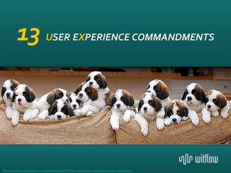 13 user experience commandments