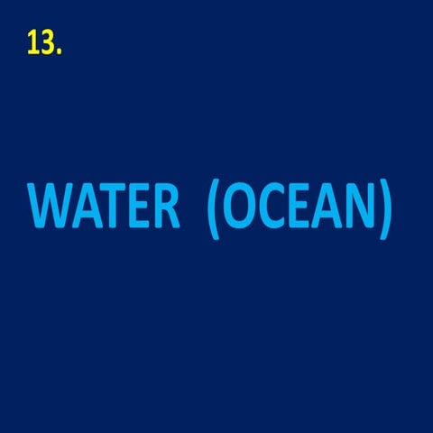 Ocean water description slide share in detail