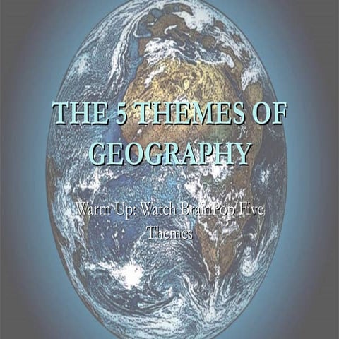 The 5 Themes of Geography | PPTX