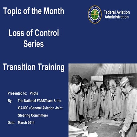 Topic of the Month (14-03): Transition Training