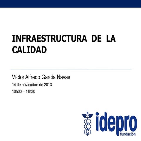 Charla Informativa sobre el Sistema Nacional de la Calidad