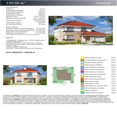 Projekt domu Ametyst