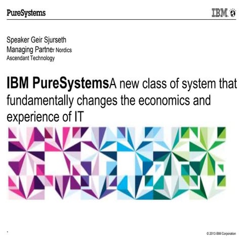 Application services in Private Clouds - IBM Smarter Business 2013