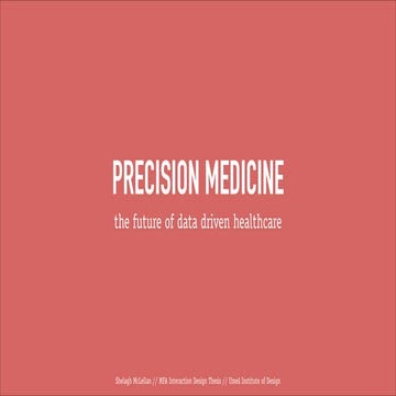 Precision Medicine: Research Presentation