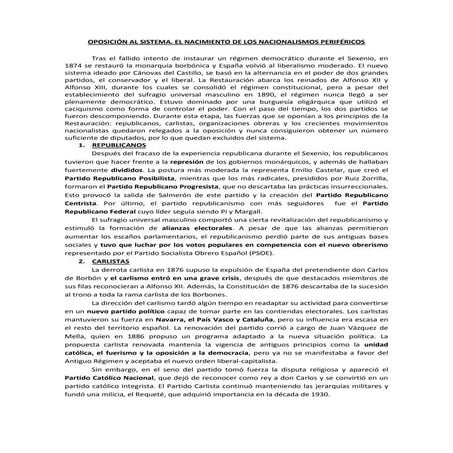 14. oposición a la restauración 