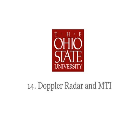 14. doppler radar and mti 2014