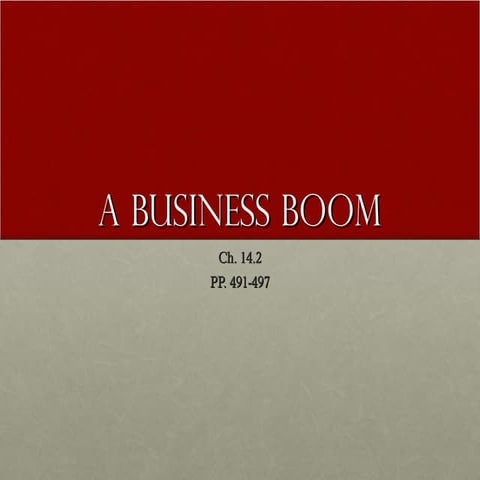The 1920s Economic Boom