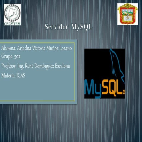 14. servidor my sql.