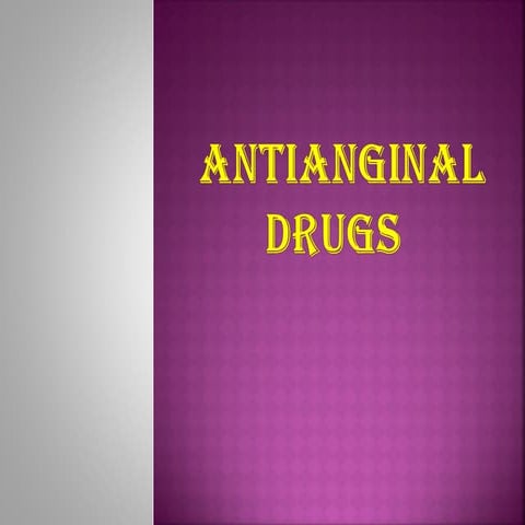 14.antianginal drugs
