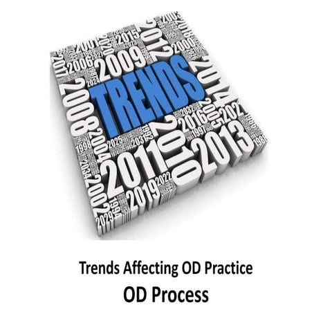 Trends affecting od practice -  OD process -  Organizational Change and Devel...