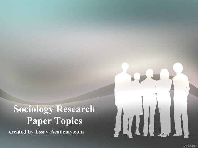 Sociological term paper