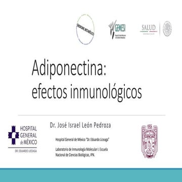 Perlas en síndrome metabólico: Adiponectina