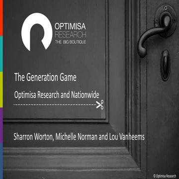 Panel Session: The Generation Game