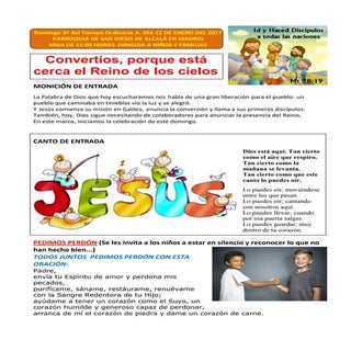 GUIÓN DEL DOMINGO 3º DEL TO. CICLO ...