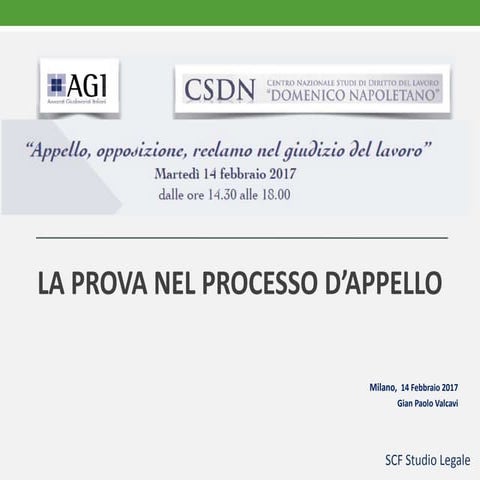 Il viaggio di Alice nel Paese delle prove nel Processo d'appello di lavoro 