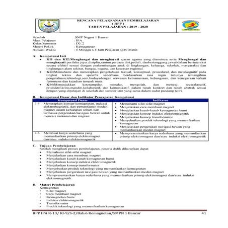 14.rpp 9 s2  bab6 kemagnetan