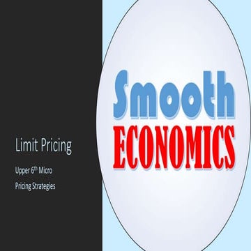 Sylos labini’s model of limit pricing | PPSX
