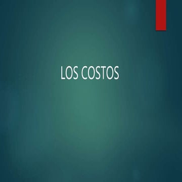 14.  los costos