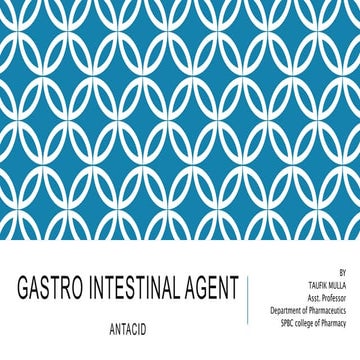 GASTRO INTESTINAL AGENT (ANTACID)