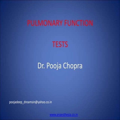 Pulmonary-Function-Tests and it's importance ppt