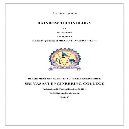 Rainbow technology | PPTX