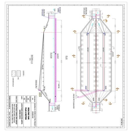 14 desilting tank-plan & section details