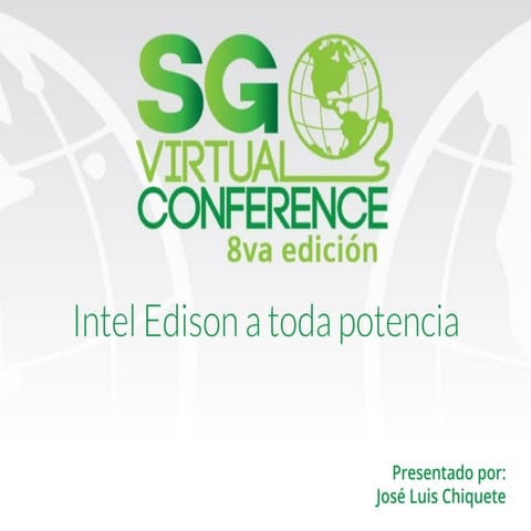 Intel Edison a toda potencia.