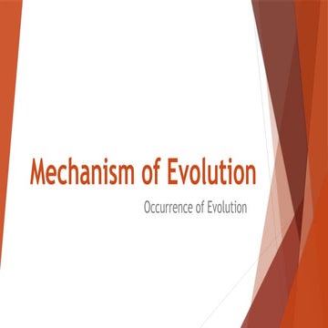 14-Mechanism-in-Evolution ksjdxsklwedow;fc;njlk
