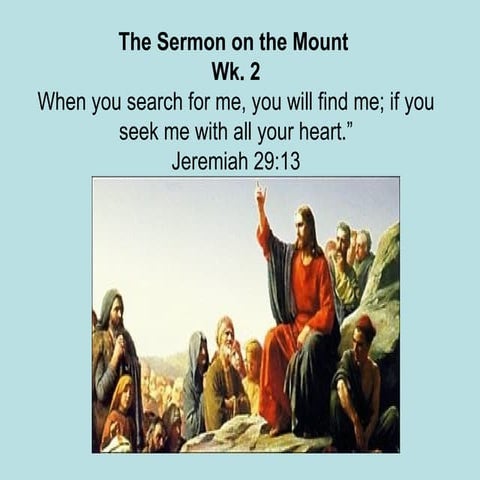 14 Sermon On The  Mount  Part 2