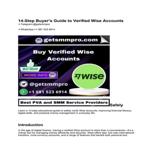 14-Step Buyer’s Guide to Purchasing Verified Wise Accounts Safely.docx