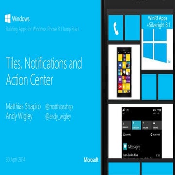 14   tiles, notifications, and action center