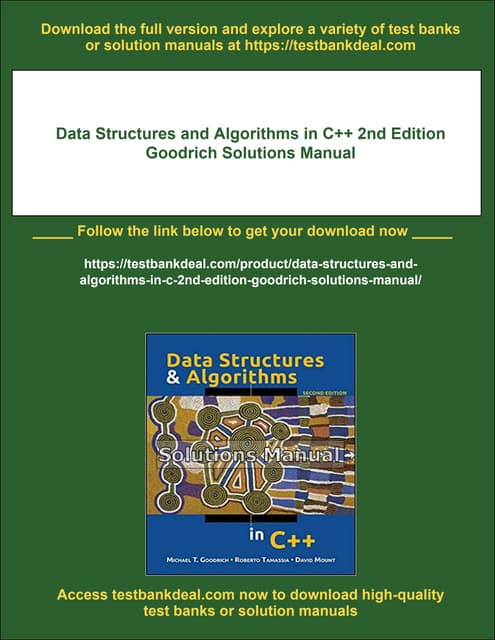 DATA STRUCTURES AND ALGORITHMS IN JAVA GOODRICH TAMASSIA PDF visual data 5